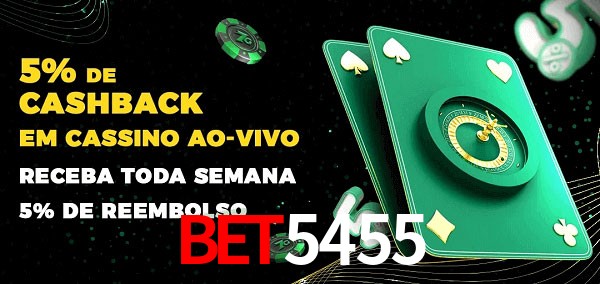 Promoções do cassino ao Vivo BET5455